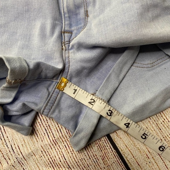 𝅺PACSUN The Shortie Light Wash Shorts Size 23 - Picture 7 of 7